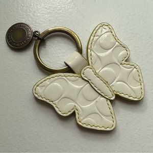 RARE COACH BUTTERFLY TAG KEYCHAIN